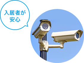 万全の防犯対策設備