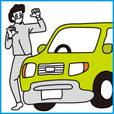 駐車場での車上荒らし