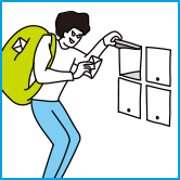 メールポスト漁り