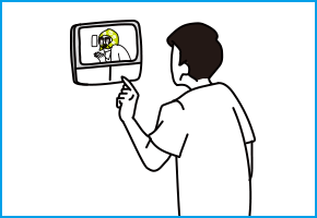 不審な訪問者を確認